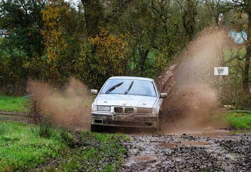 BMW Rally Car on the Bustard Rally